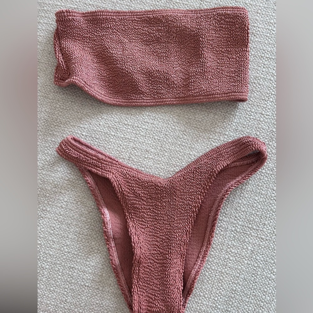 Hunza G bikini set size XS/S blush color
